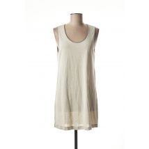 TRANSIT - Pull tunique beige en coton - Femme - Taille 42 - Modz