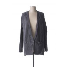 TRANSIT - Veste chic bleu en coton - Femme - Taille 38 - Modz
