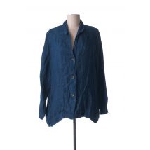ATELIERS FRANÇAIS DE CONFECTION - Veste casual bleu en lin - Femme - Taille 36 - Modz
