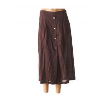 PENNYBLACK - Jupe longue marron en lin - Femme - Taille 36 - Modz
