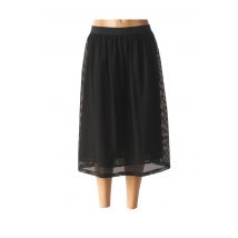 I BLUES - Jupe mi-longue noir en polyamide - Femme - Taille 36 - Modz