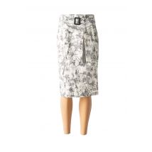 MARELLA - Jupe mi-longue blanc en coton - Femme - Taille 38 - Modz