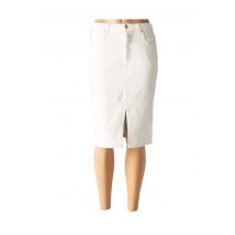 CLOSED - Jupe mi-longue blanc en coton - Femme - Taille W26 - Modz