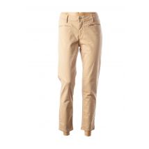 DENIM STUDIO - Pantalon 7/8 beige en coton - Femme - Taille TU - Modz