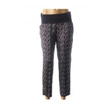 MANILA GRACE - Pantalon 7/8 bleu en coton - Femme - Taille 42 - Modz