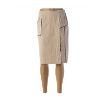 MERI & ESCA - Jupe mi-longue beige en polyester - Femme - Taille 40 - Modz