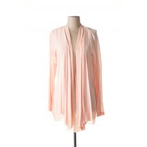 MERI & ESCA - Gilet manches longues rose en viscose - Femme - Taille 40 - Modz