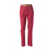 GUY DUBOUIS - Pantalon casual rose en coton - Femme - Taille 40 - Modz