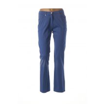 IMPULSION - Pantalon droit bleu en coton pour femme - Taille 38 - Modz