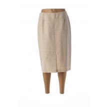 GUY DUBOUIS - Jupe mi-longue beige en polyester - Femme - Taille 42 - Modz