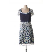 FRANCE RIVOIRE - Robe mi-longue bleu en polyester - Femme - Taille 40 - Modz