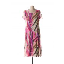 FRANCE RIVOIRE - Robe mi-longue rose en polyester - Femme - Taille 40 - Modz