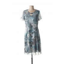 FRANCE RIVOIRE - Robe mi-longue bleu en polyester - Femme - Taille 40 - Modz