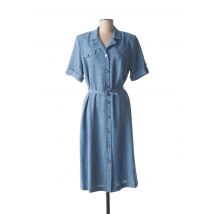 FRANCE RIVOIRE - Robe mi-longue bleu en polyester - Femme - Taille 42 - Modz