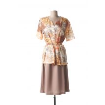 FRANCE RIVOIRE - Veste/robe beige en polyester - Femme - Taille 42 - Modz