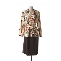FRANCE RIVOIRE - Veste/robe jaune en polyester - Femme - Taille 42 - Modz