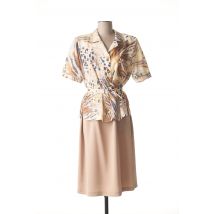 FRANCE RIVOIRE - Veste/robe beige en polyester - Femme - Taille 42 - Modz