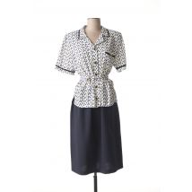 FRANCE RIVOIRE - Veste/robe bleu en polyester - Femme - Taille 42 - Modz