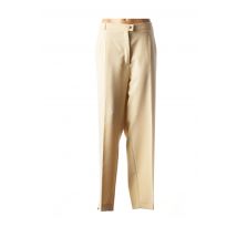 RIO PANTALONS FEMME DE COULEUR BEIGE - Grande Taille