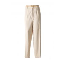 CHRISTIAN MARRY - Pantalon chic beige en polyester - Femme - Taille 54 - Modz