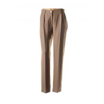 CHRISTINE LAURE - Pantalon droit marron en viscose pour femme - Taille 40 - Modz