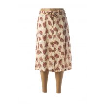 DEELUXE - Jupe mi-longue beige en viscose - Femme - Taille 38 - Modz