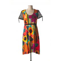 LOLESFILLES - Robe mi-longue orange en viscose - Femme - Taille 44 - Modz