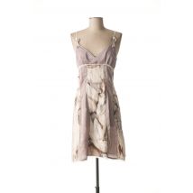 LOLESFILLES - Robe mi-longue gris en soie - Femme - Taille 38 - Modz
