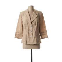 FRANCE RIVOIRE - Veste casual beige en polyester - Femme - Taille 44 - Modz