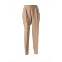 IMPULSION - Pantalon droit beige en polyester - Femme - Taille 42 - Modz