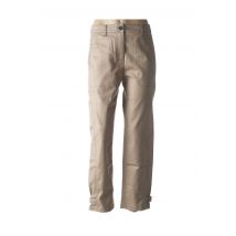 MARC CAIN - Pantalon droit beige en coton pour femme - Taille 36 - Modz
