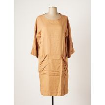 SKFK - Robe mi-longue beige en lyocell - Femme - Taille 40 - Modz