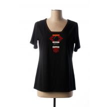 TELMAIL - T-shirt noir en viscose pour femme - Taille 38 - Modz