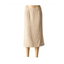 JEAN BIOLAY - Jupe mi-longue beige en polyester - Femme - Taille 60 - Modz