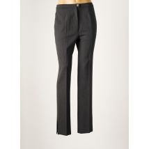 KARTING - Pantalon droit gris en polyester - Femme - Taille 38 - Modz