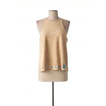SMASH WEAR - Top beige en polyester pour femme - Taille 38 - Modz