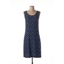 FILLE A SUIVRE - Robe mi-longue bleu en polyester - Femme - Taille 38 - Modz