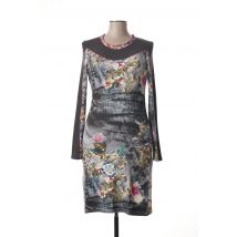 CHATELET - Robe mi-longue gris en viscose - Femme - Taille 38 - Modz