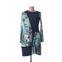 CHATELET - Robe mi-longue bleu en viscose - Femme - Taille 40 - Modz