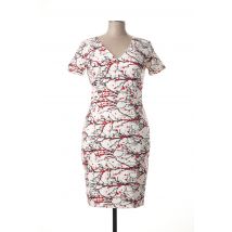 SMASHED LEMON - Robe mi-longue blanc en coton - Femme - Taille 40 - Modz