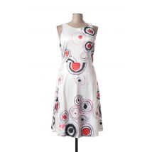 ANIMAPOP - Robe mi-longue blanc en polyester - Femme - Taille 40 - Modz