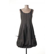 COCO MENTHE - Robe mi-longue marron en viscose - Femme - Taille 36 - Modz