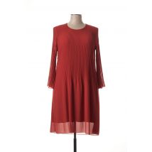 SIGNE NATURE - Robe mi-longue orange en polyester - Femme - Taille 38 - Modz