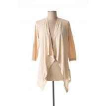 SANDWICH - Gilet manches longues beige en coton - Femme - Taille 34 - Modz