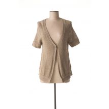 LE PHARE DE LA BALEINE - Gilet manches courtes marron en acrylique - Femme - Taille 36 - Modz