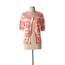 SANDWICH - Gilet manches courtes rose en coton - Femme - Taille 36 - Modz