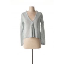 LUNATISME - Gilet manches longues gris en viscose - Femme - Taille 36 - Modz