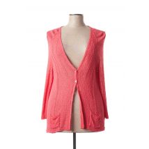 ALDOMARTINS - Gilet manches longues rose en viscose - Femme - Taille 46 - Modz