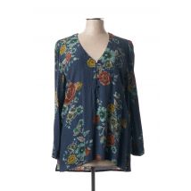 NATHALIE CHAIZE - Blouse bleu en viscose - Femme - Taille 40 - Modz
