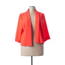 PAUSE CAFE - Gilet manches longues rouge en polyester - Femme - Taille 42 - Modz